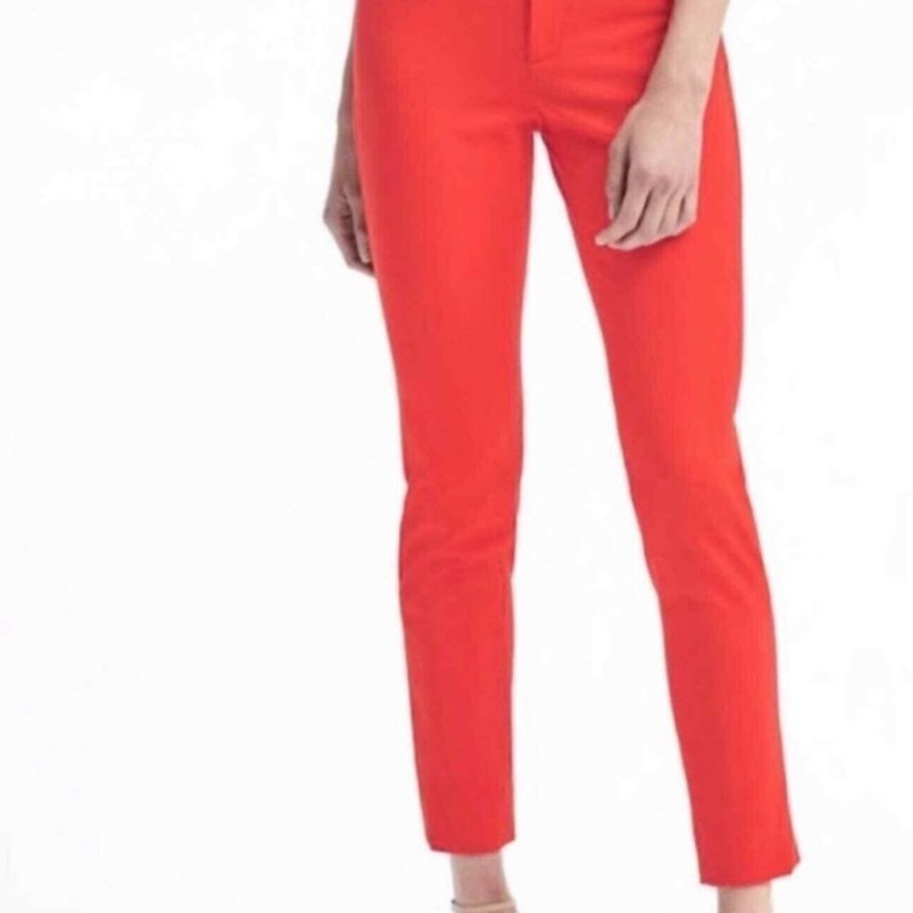 BANANA REPUBLIC WOMEN size 14‎ Orange Sloan Fit Business Casual Capsule Wardrobe